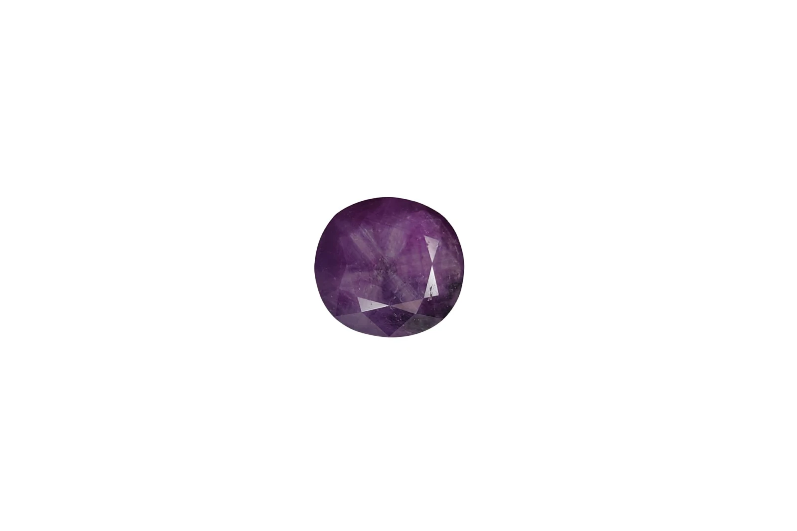2.65ct Natural  Purple Trapiche Sapphire Faceted Loose Gemstone From Kashmir — view 1